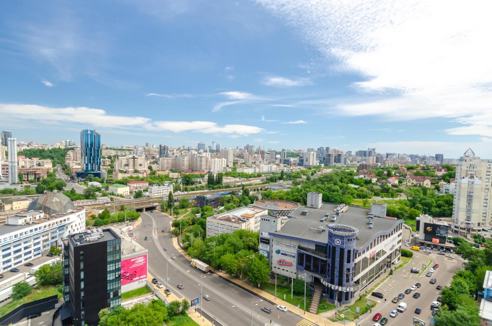 Petrovdom 205-206 Panoramic City View Apartments At Rc Kvartet, Central Railway Station Kyiv Exterior photo